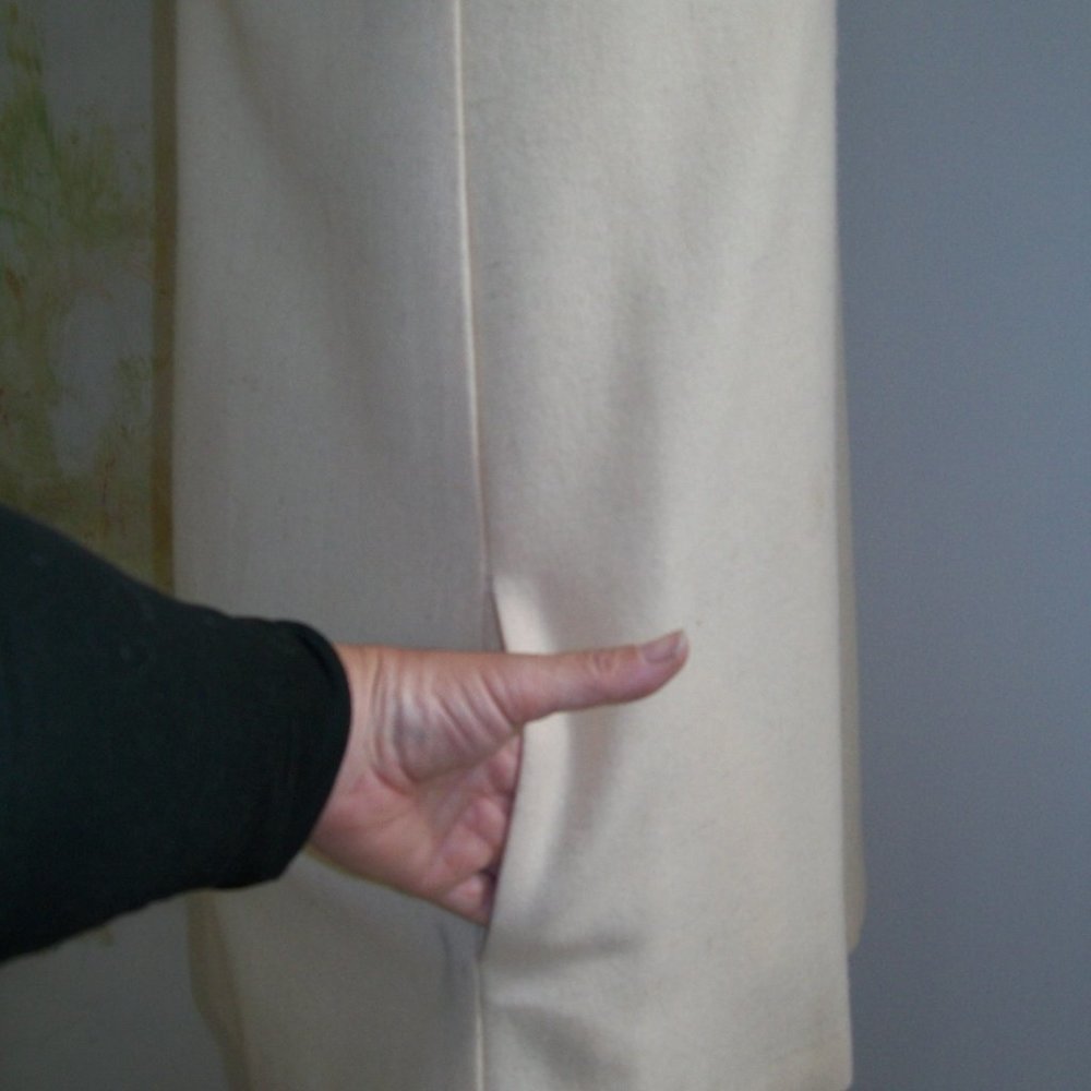 Rare Ioana Ciolacu Women's Ivory Wool Micro Mini Dress Short Sleeves Pockets XS - Picture 6 of 11